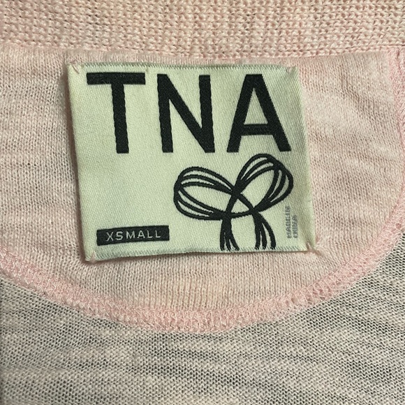 TNA baby pink sweater cardigan XS - Picture 3 of 5
